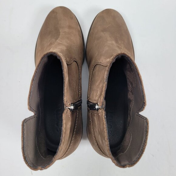Earth Women's Brown Suede Side-Zip Ankle Boots US Size 10M - Picture 5 of 11